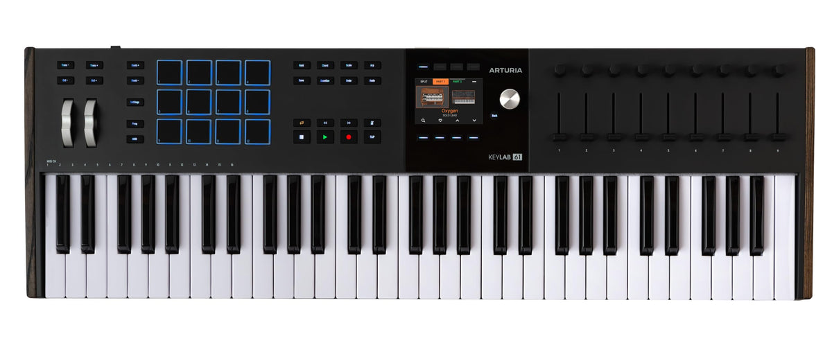 Arturia Keylab mk3 USB Midi Keyboard Controller, 61 Key - Black