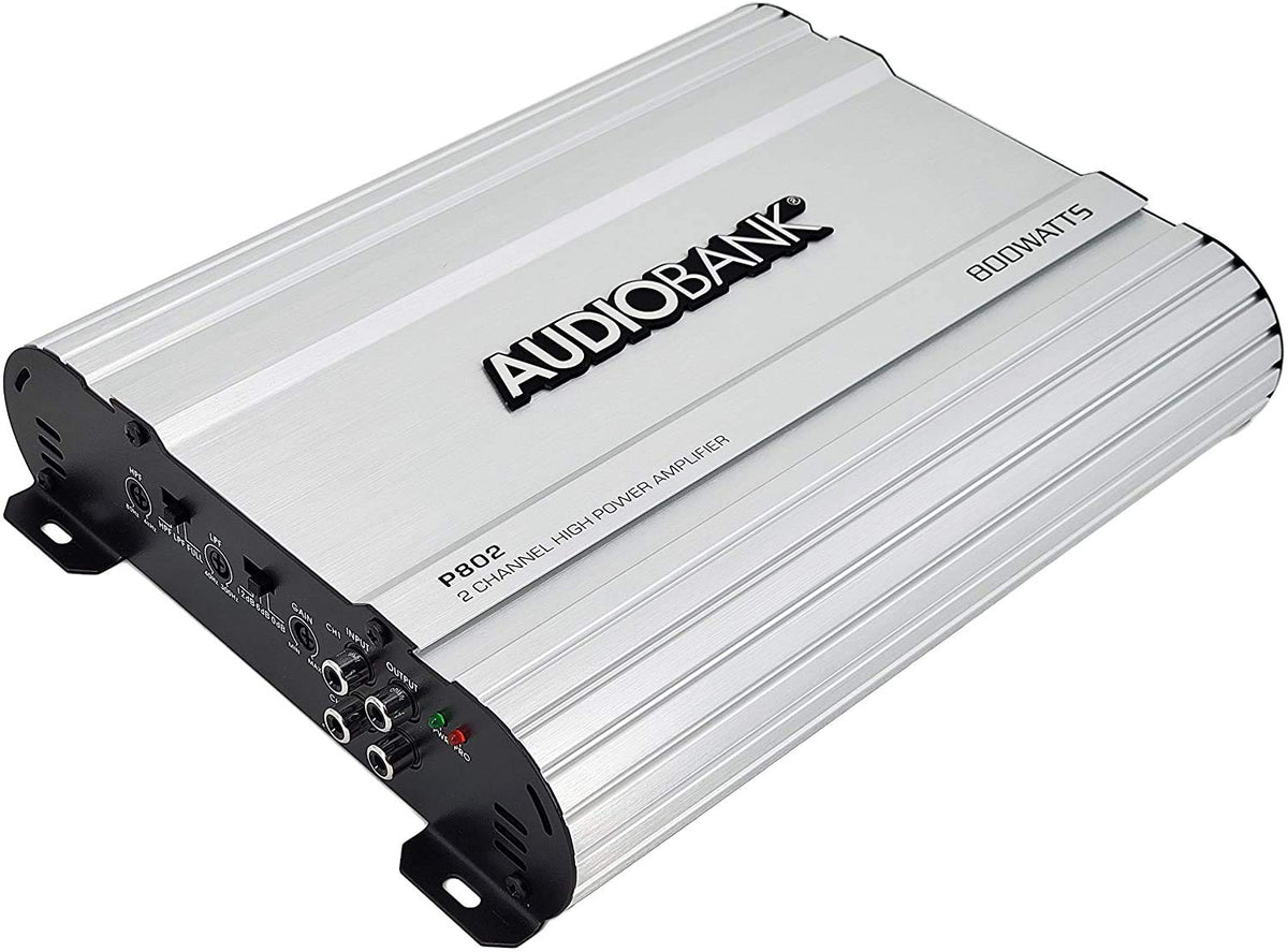 Audiobank P802 2-Channel Car Audio Amplifier