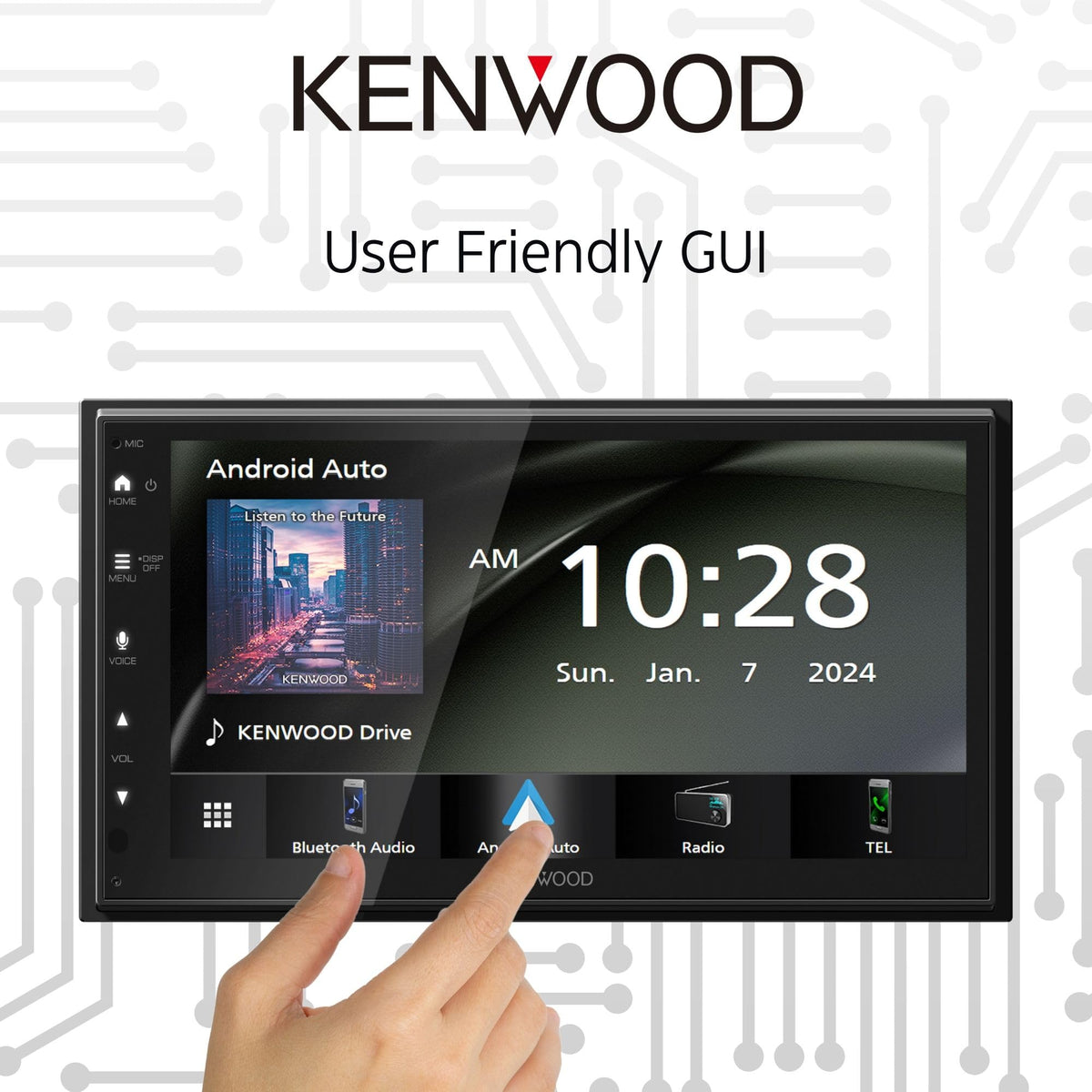 KENWOOD DMX4710S 6.8" Double DIN Digital Media Receiver