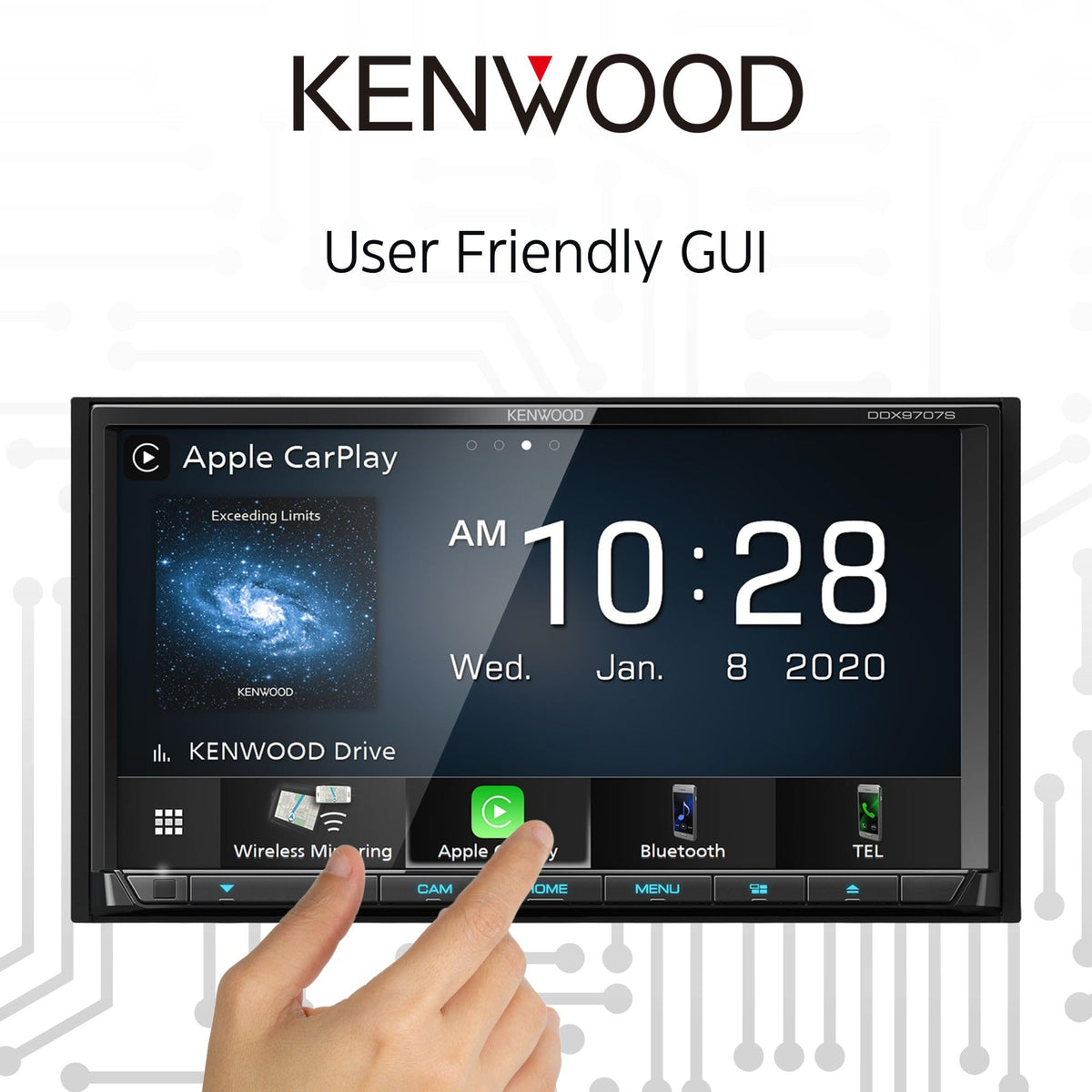 Kenwood DDX9707S 6.95" Double DIN DVD Receiver