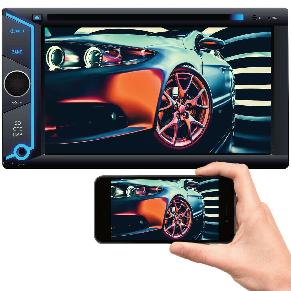 SoundXtreme ST-W6528ML Double DIN 6.2" Touchscreen Receiver