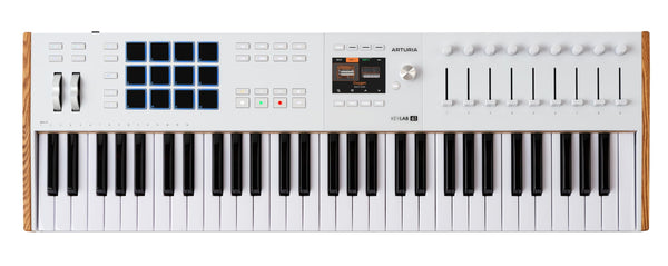 Arturia Keylab mk3 USB Midi Keyboard Controller, 61 Key - White