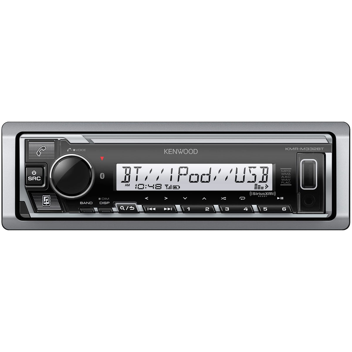 Kenwood KMR-M332BT Single DIN Marine Digital Media Receiver