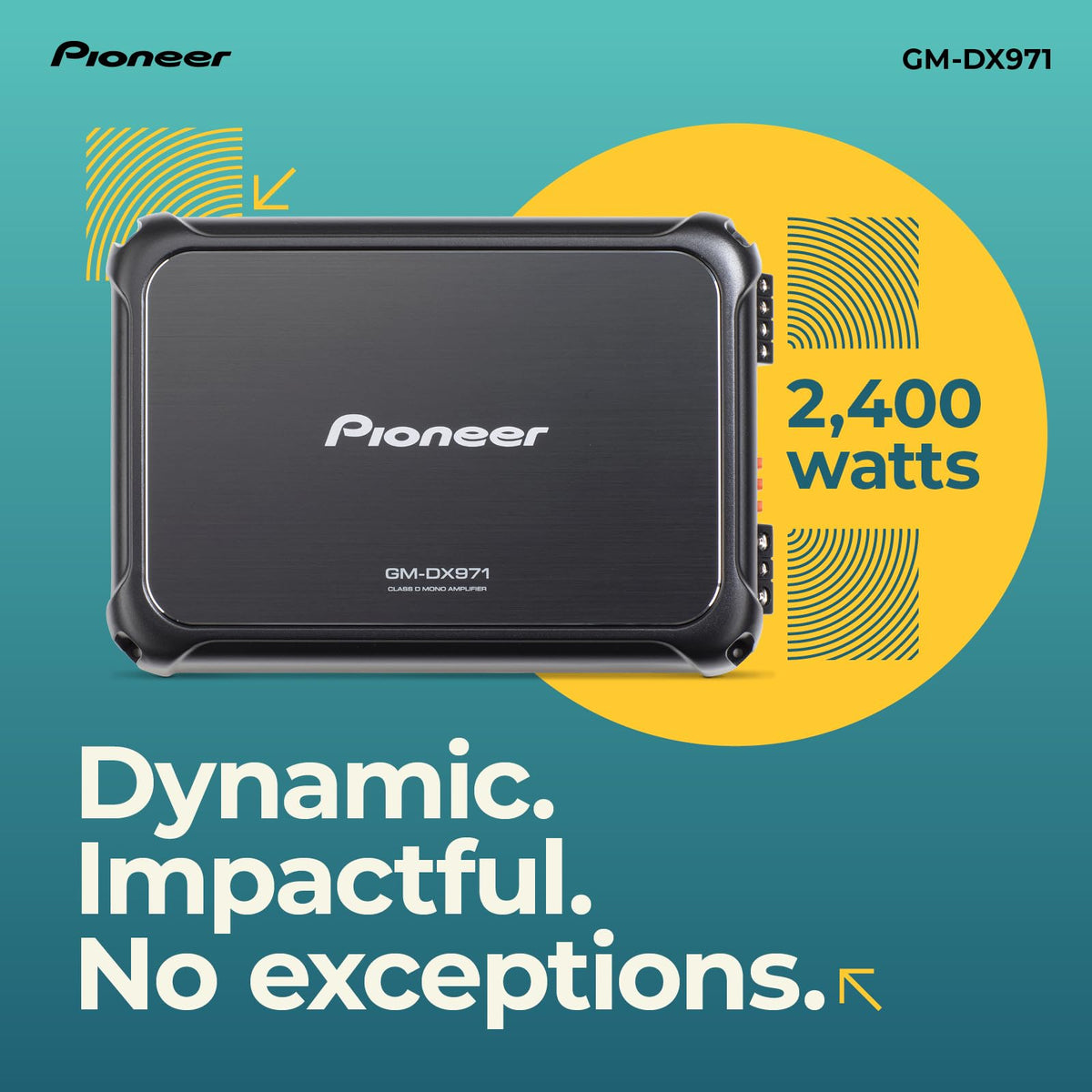 Pioneer GM-DX971 Class D Mono Subwoofer Amplifier