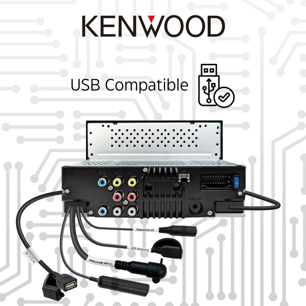 KENWOOD DMX4710S 6.8" Double DIN Digital Media Receiver