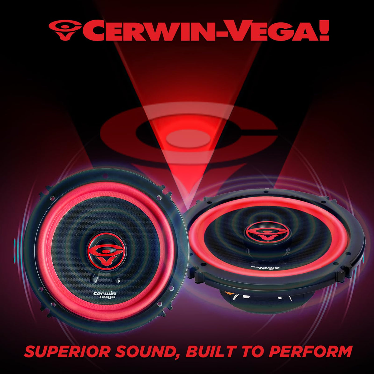 Cerwin Vega CER-V65 6.5" 2-Way Coaxial Speakers