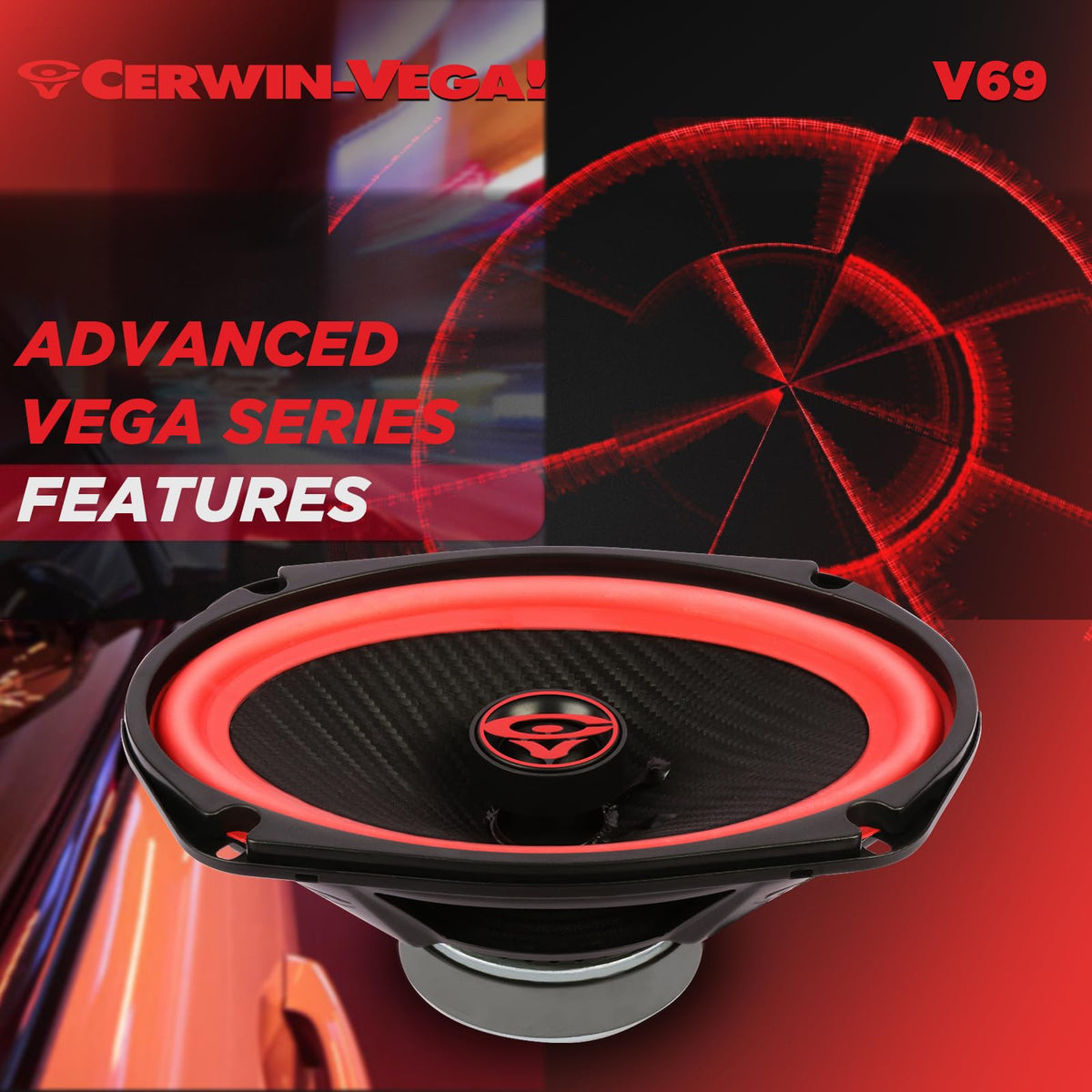Cerwin-Vega V69 6 x 9-Inch 2-Way Coaxial Speakers