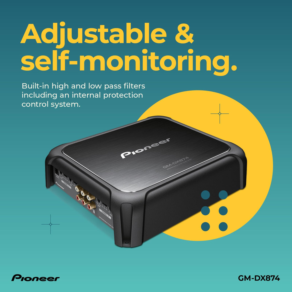 Pioneer GM-DX874 4-Channel Class-D Car Amplifier