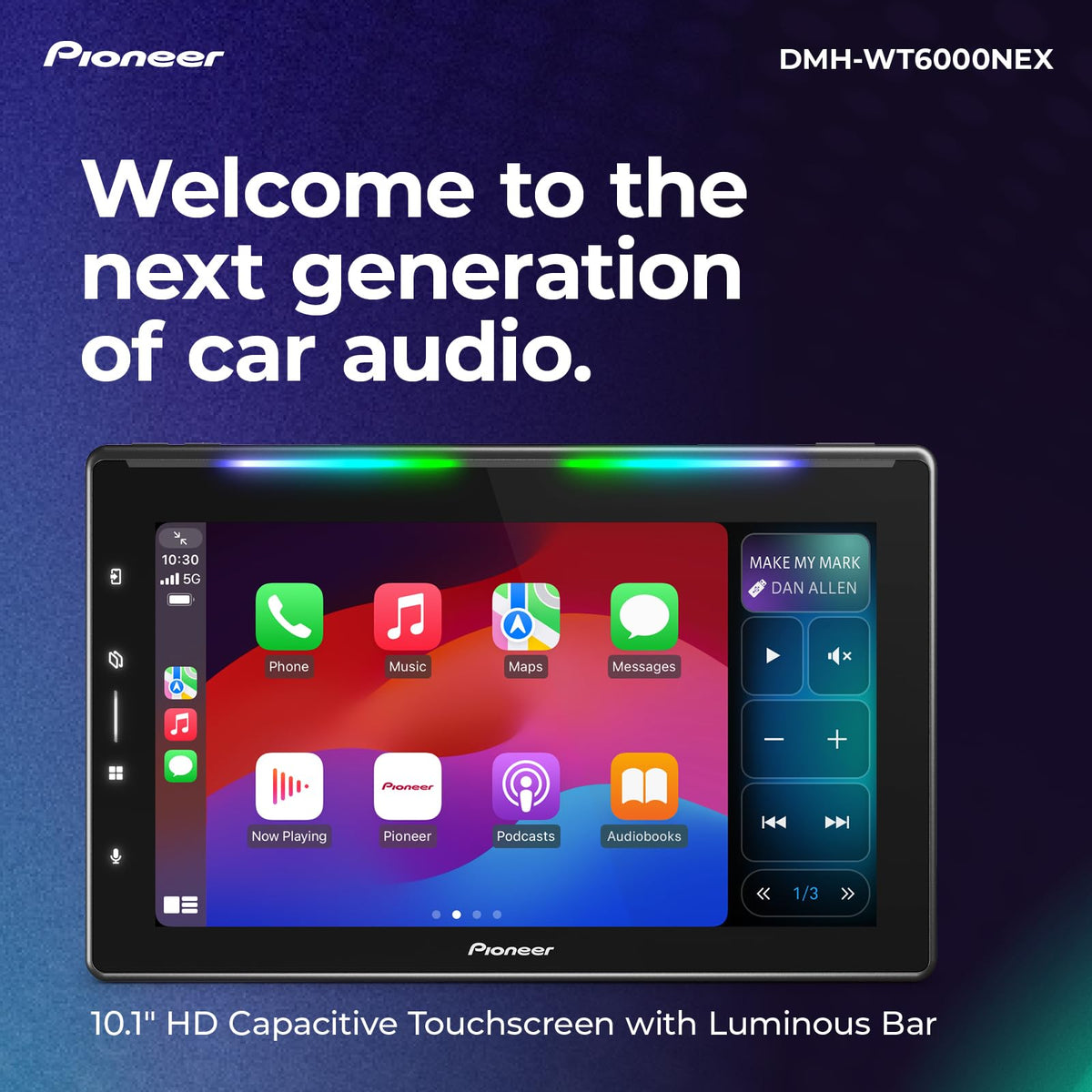 Pioneer DMH-WT6000NEX 10.1" Single DIN Multimedia Receiver