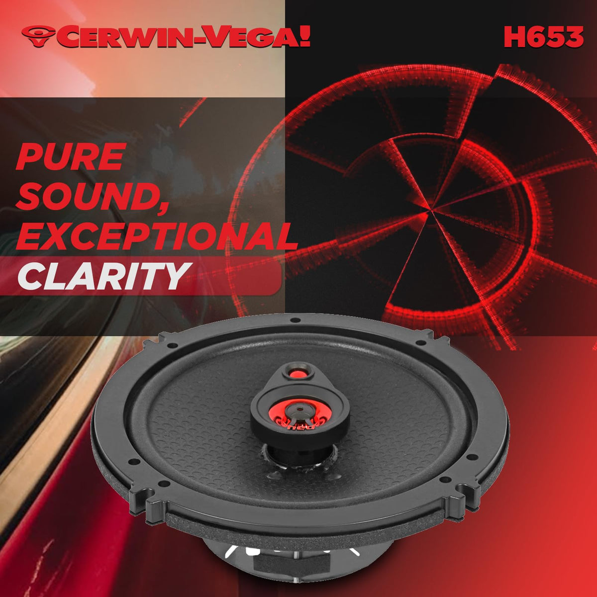 Cerwin-Vega H653 6.5" 3-Way Coaxial Speakers