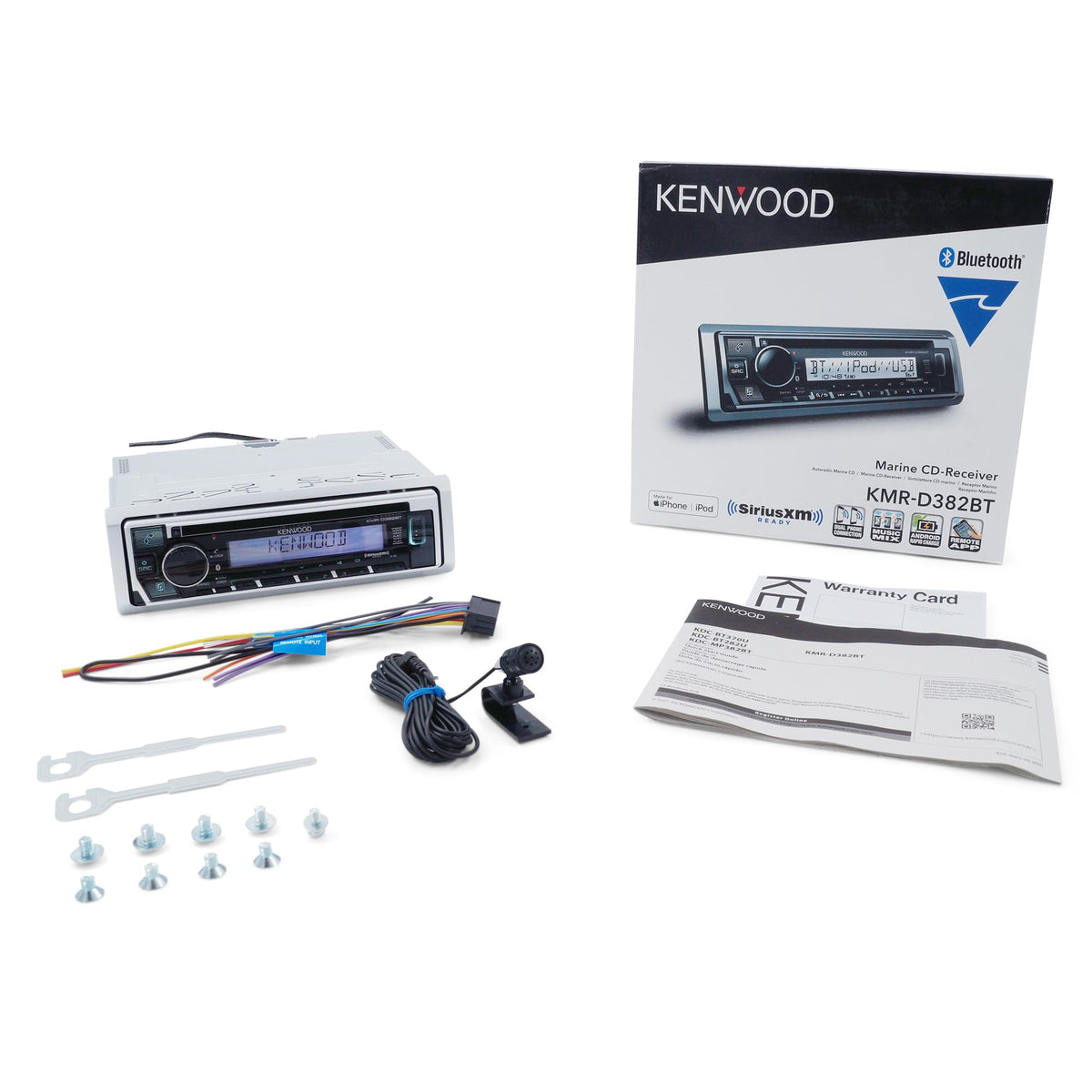 Kenwood KMR-D382BT Single DIN Marine CD Receiver
