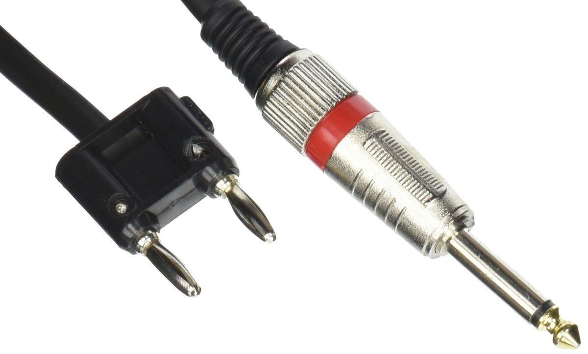 Emb Cable - QTB-16G100FT - 1/4 Inch To Banana - Real 16GA Patch Cable - 100 Feet