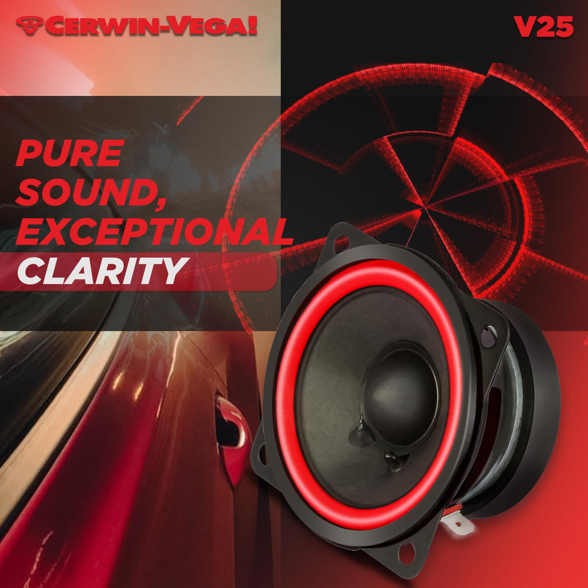 Cerwin-Vega V25 2.5" Midrange Speaker Pair