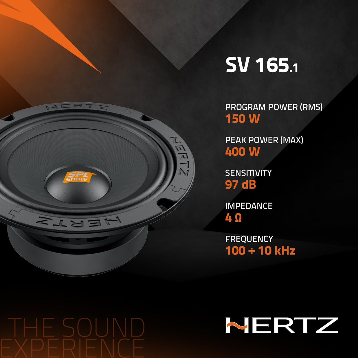 Hertz SV165-1 6.5" SPL Midrange Speaker Pair