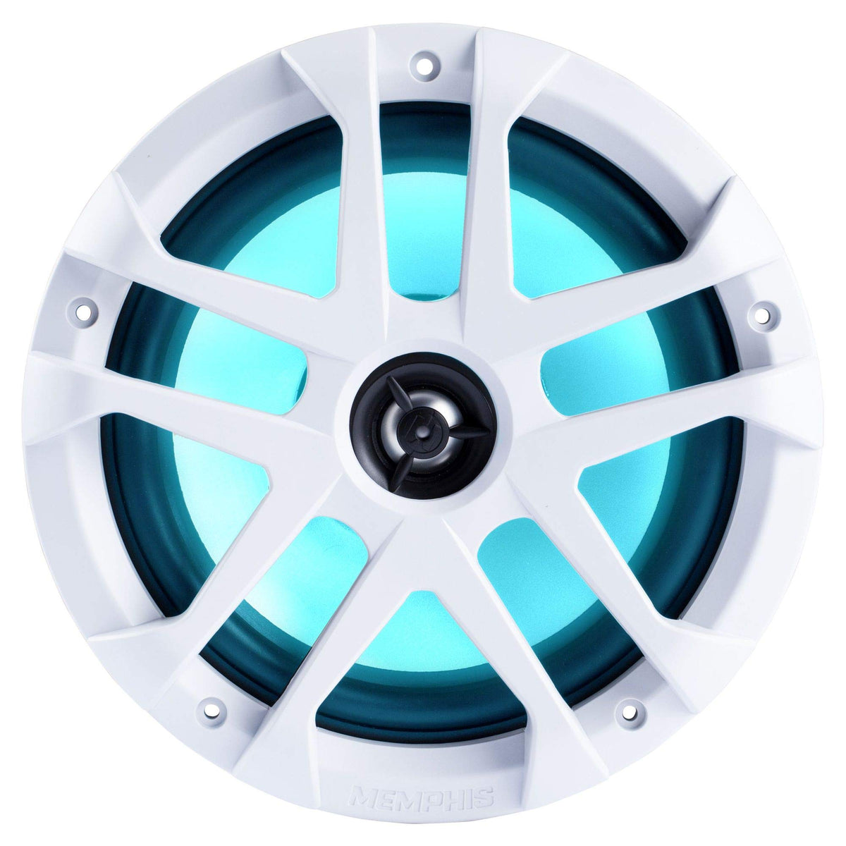 Memphis MXA80L 8" Marine Coaxial Speakers with RGB LED