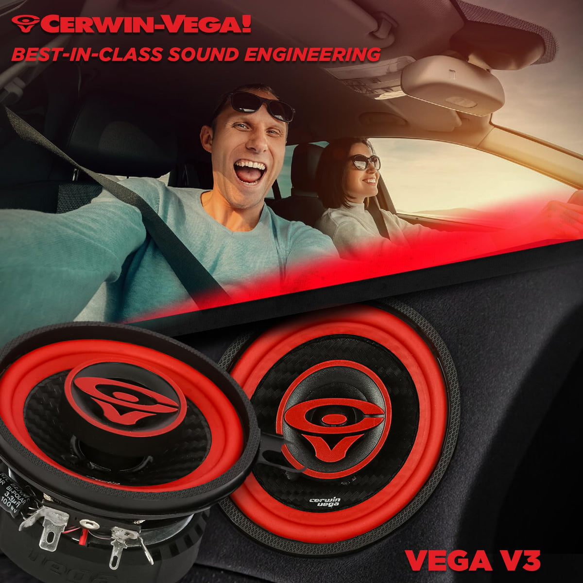 Cerwin-Vega V3 3.5" 2-Way Coaxial Speakers