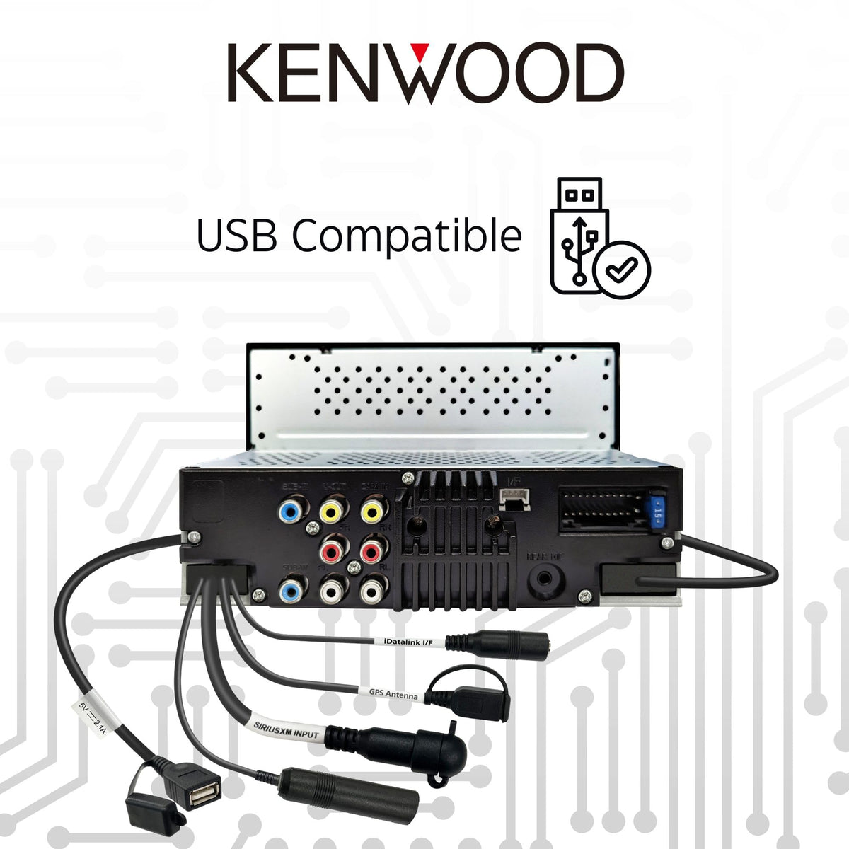 Kenwood DMX5710S Double DIN 6.8" Digital Media Receiver