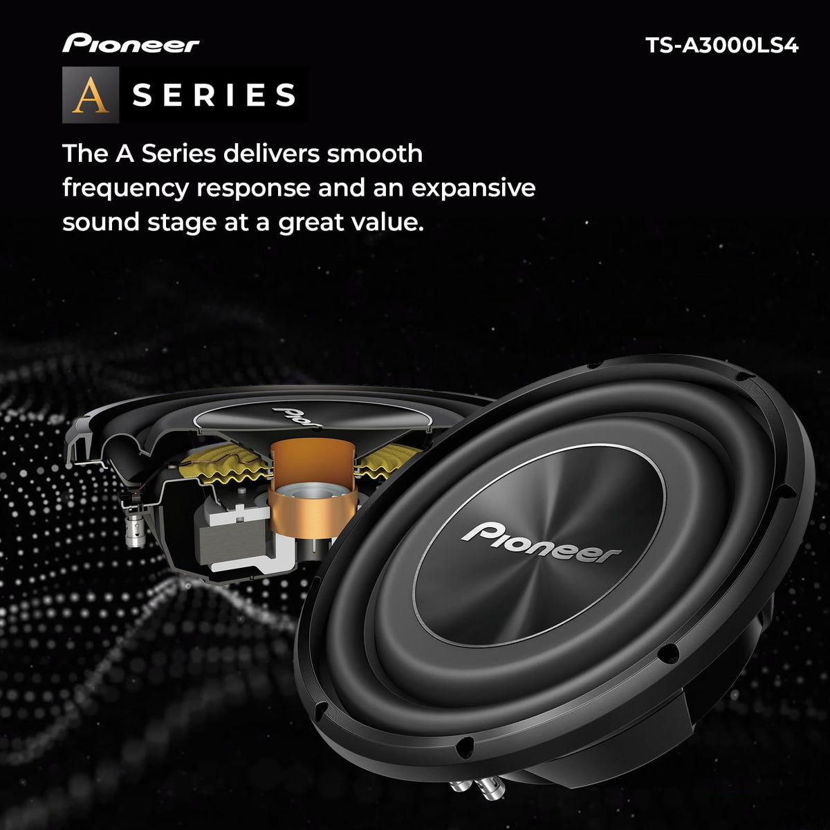 Pioneer TS-A3000LS4 12" Shallow-Mount Subwoofer
