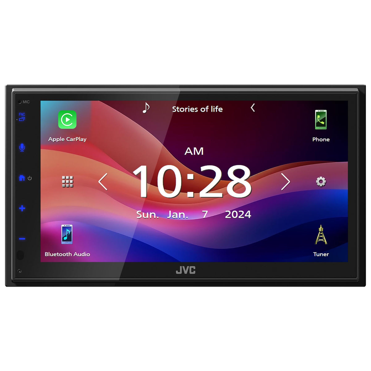 JVC KW-M695BW 6.8" Double DIN Receiver with Wireless CarPlay