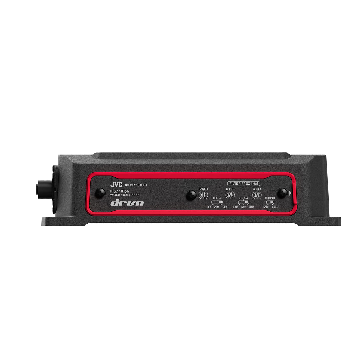 JVC KS-DR2104DBT 4-Channel Bluetooth Marine Amplifier
