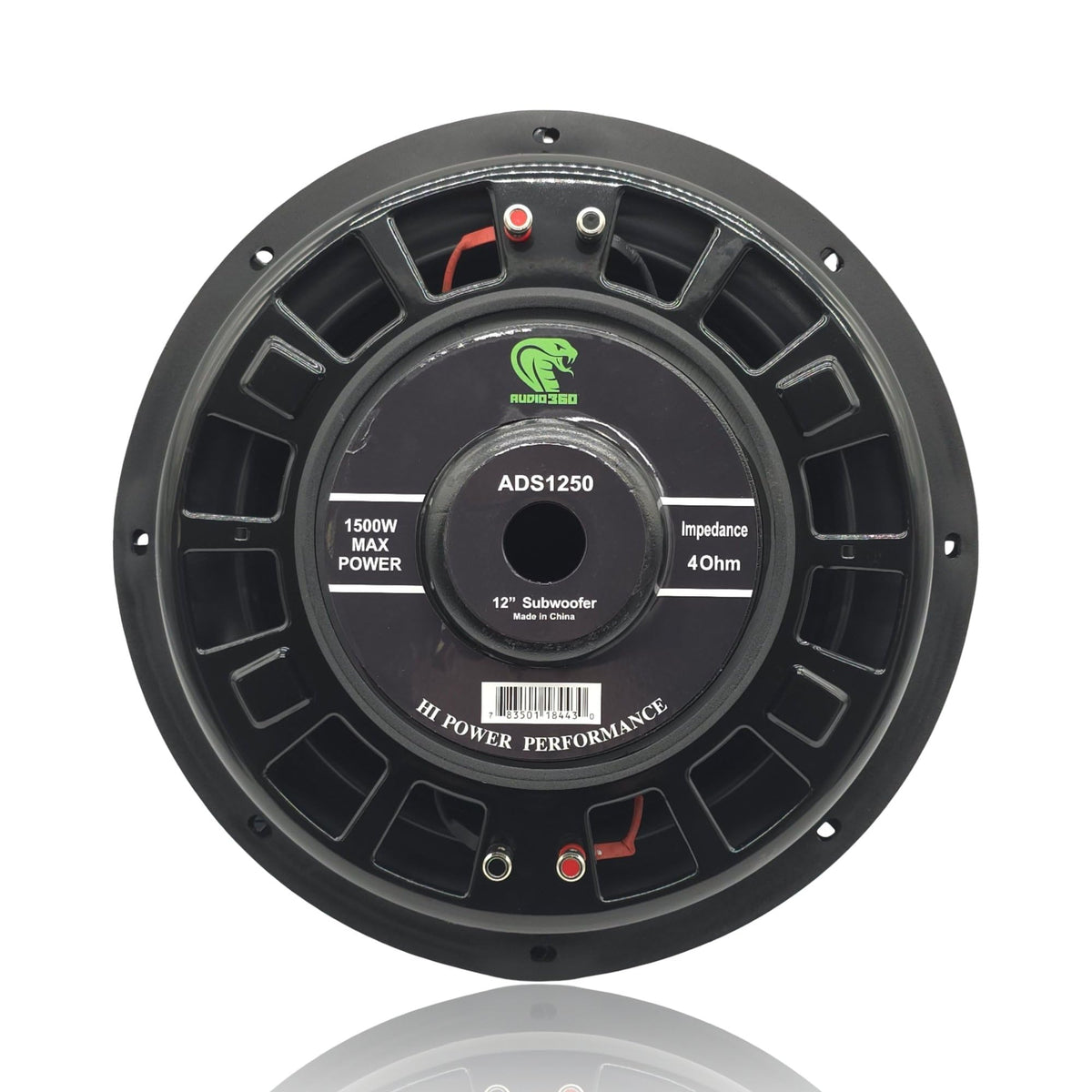 Audio360 ADS1250-SHALLOW 12" Shallow Mount Car Subwoofer