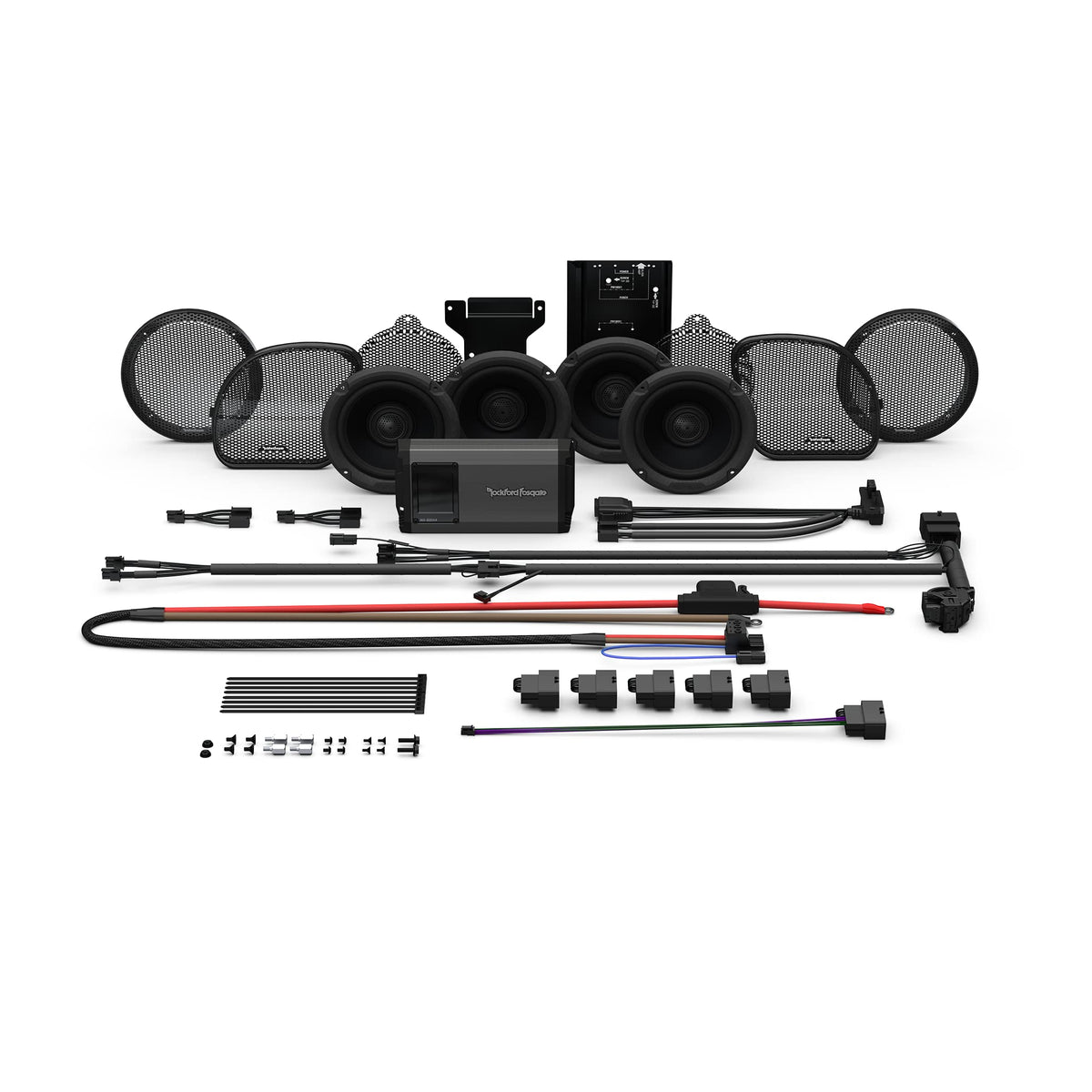 Rockford Fosgate HD14U-STG2 6.5" Harley Ultra 4-Speaker Audio Kit