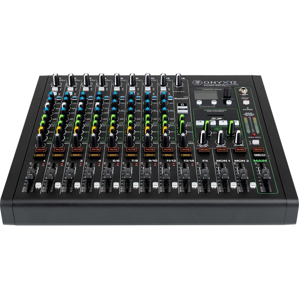 Mackie Onyx Series, 12-Channel Premium Analog Mixer With Multi-Track USB (Onyx12)