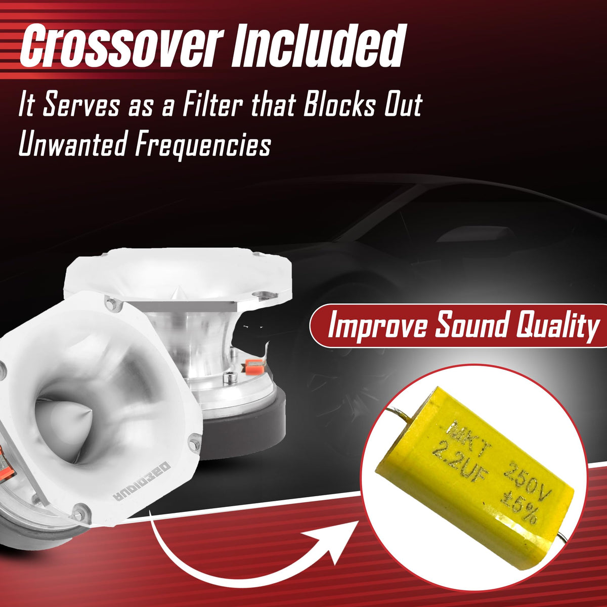 Audio360 AD44TW 3.93" Super Tweeter Speakers