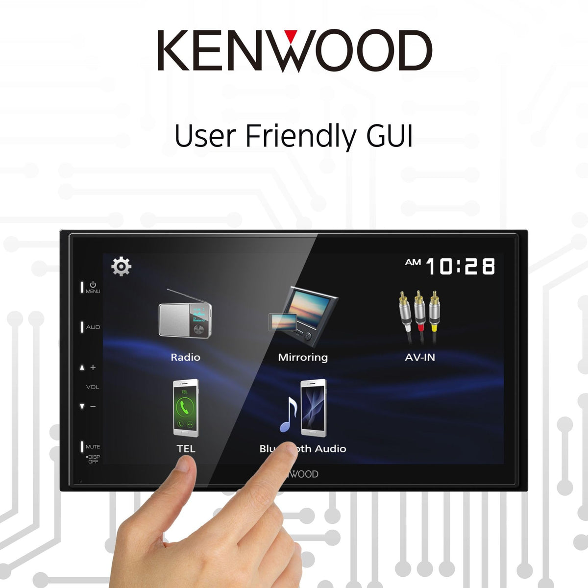 Kenwood DMX129BT Double DIN 6.8" Digital Multimedia Receiver