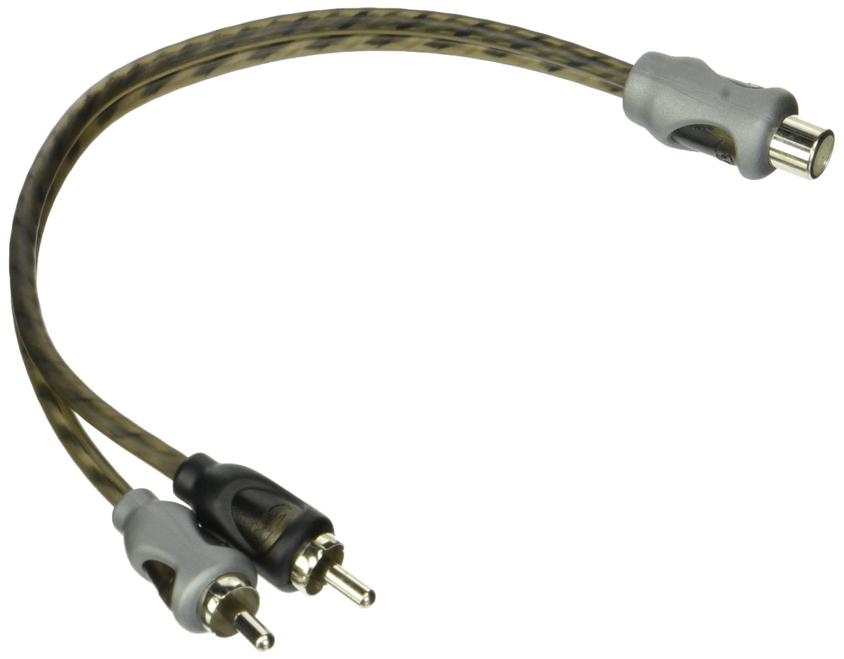 Rockford Fosgate RFIY-1F 1F-to-2M RCA Y-Adapter