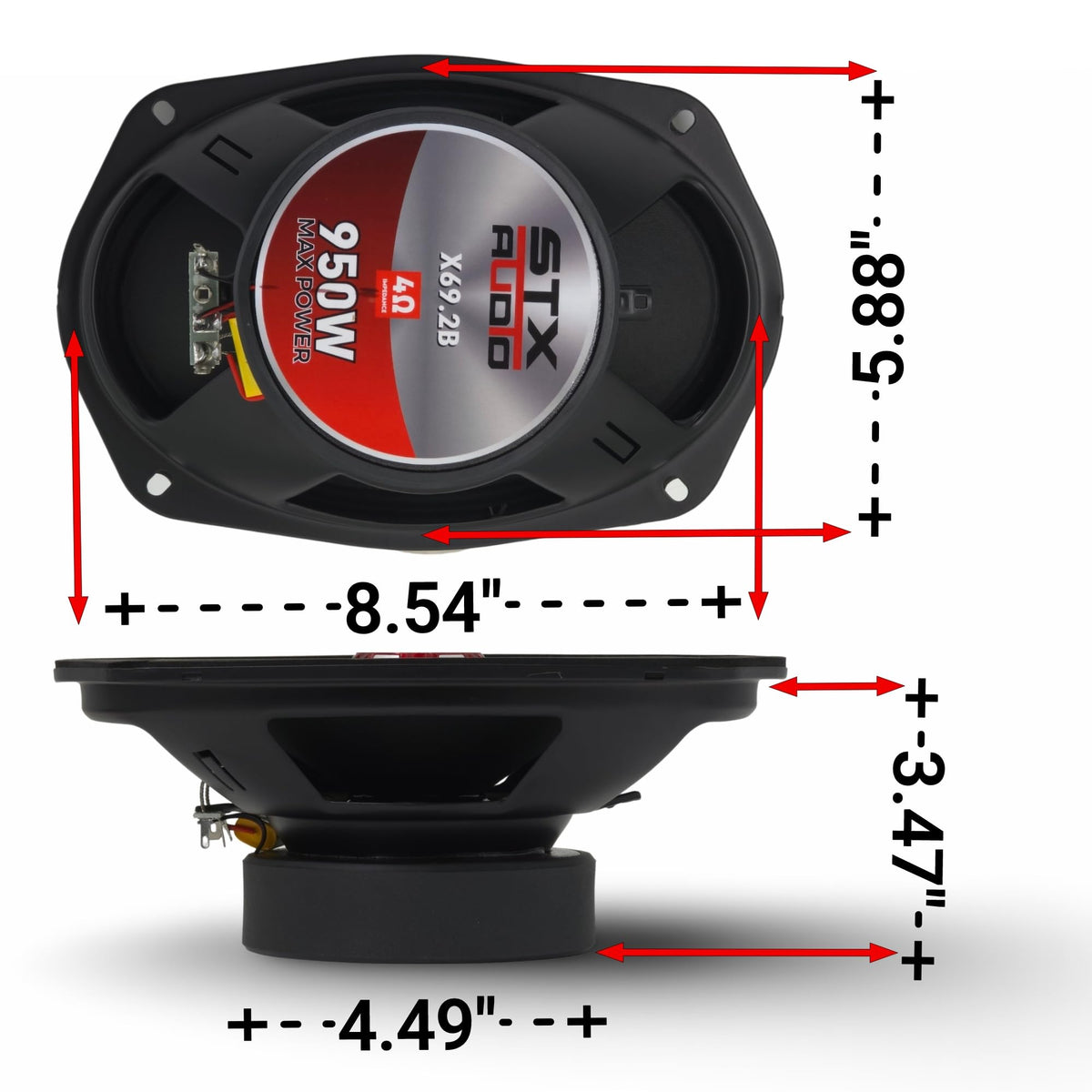 STX Audio X69.2B 6x9" Midrange Car Speaker