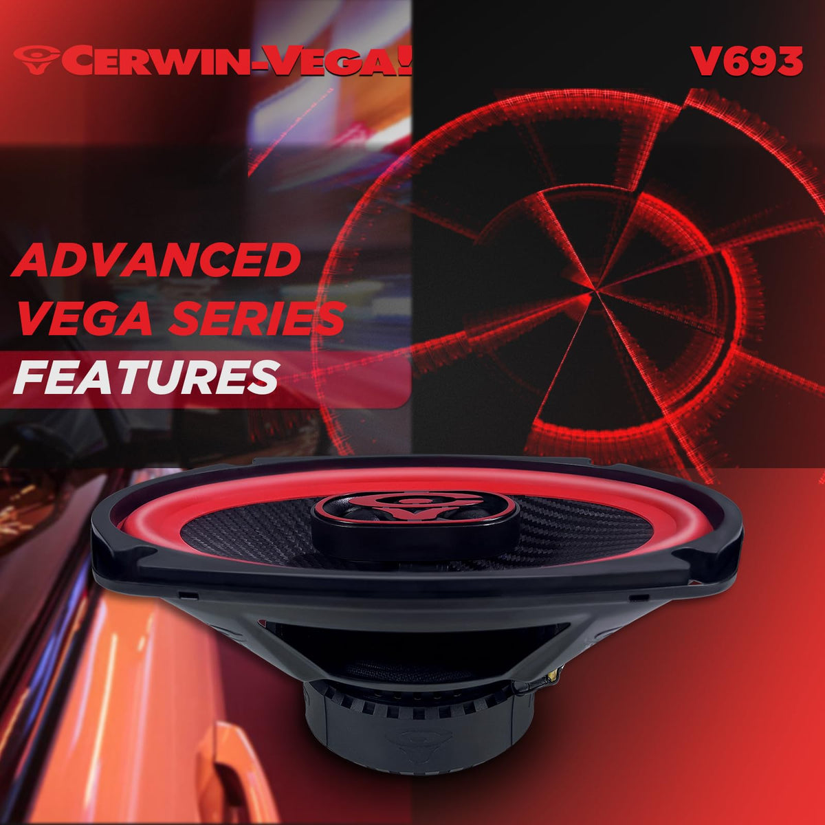 Cerwin-Vega V693 6x9-Inch 3-Way Speakers