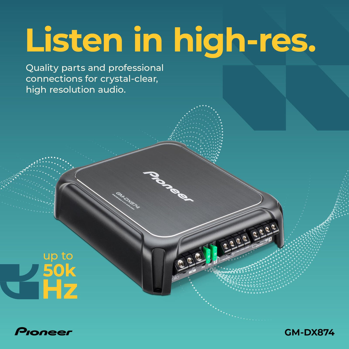 Pioneer GM-DX874 4-Channel Class-D Car Amplifier