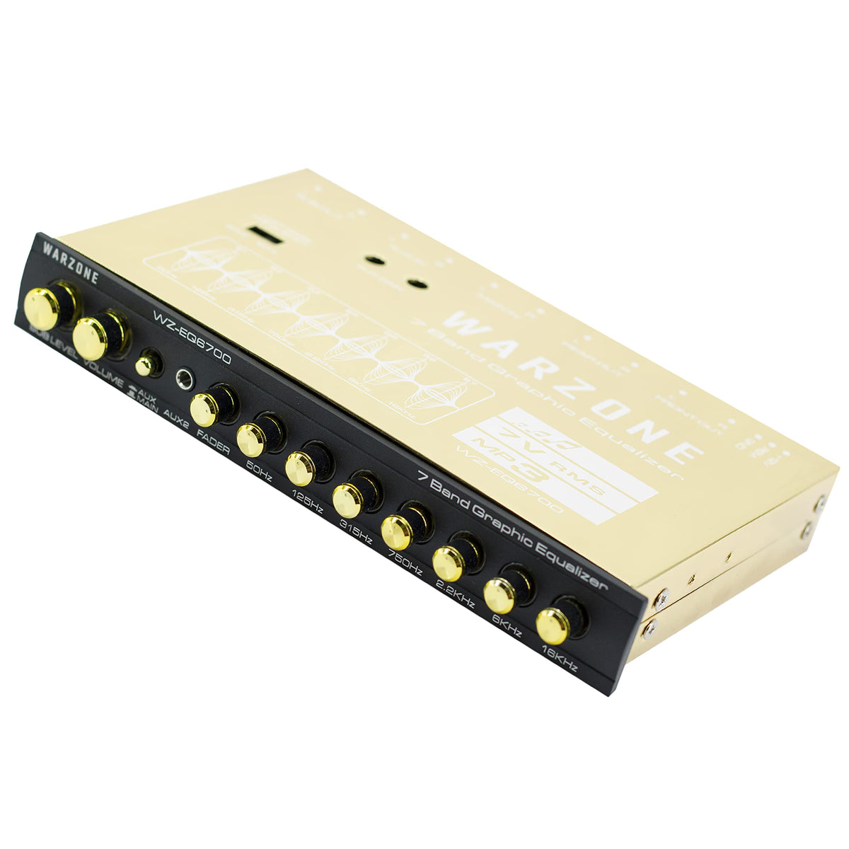 WARZONE WZ-EQ6700 1/2-DIN 7-Band Car Audio Equalizer