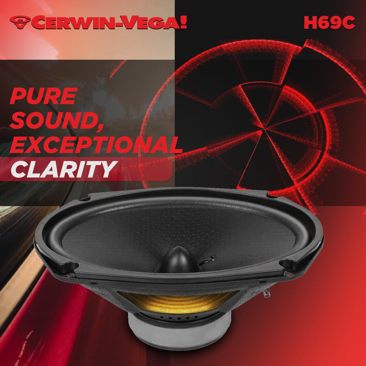Cerwin-Vega H69C 6×9" 2-Way Component Speaker Set