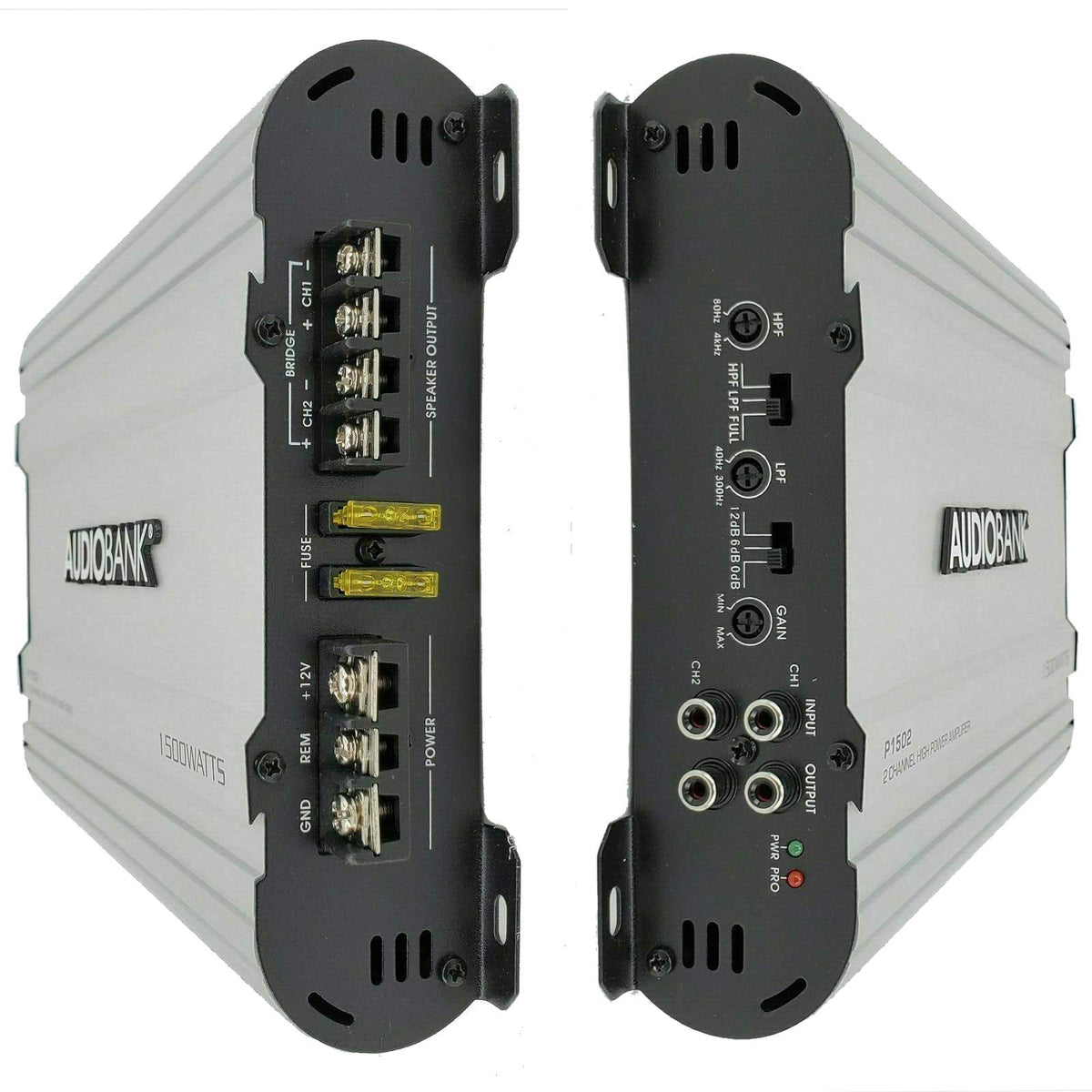 Audiobank P1502 2-Channel Class AB Car Amplifier