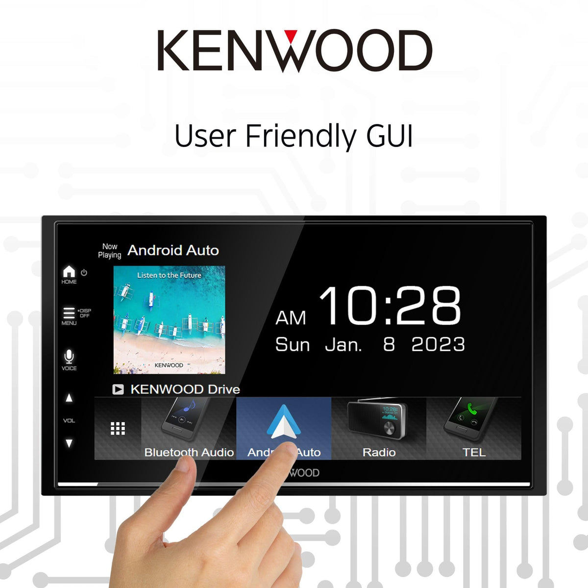 Kenwood DMX8709S 6.8" Double DIN Receiver with Wireless CarPlay