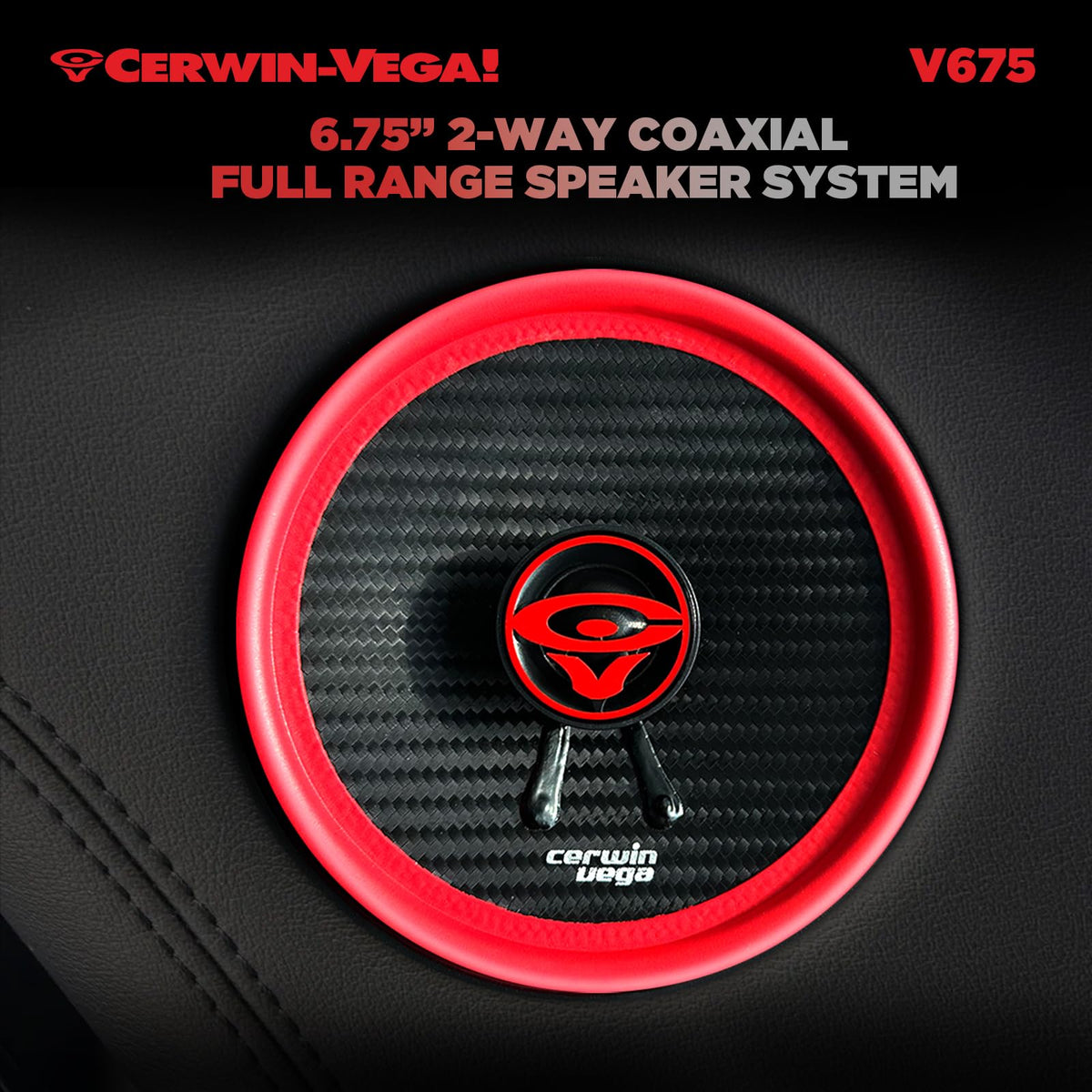 Cerwin-Vega V675 6.75" 2-Way Coaxial Speakers