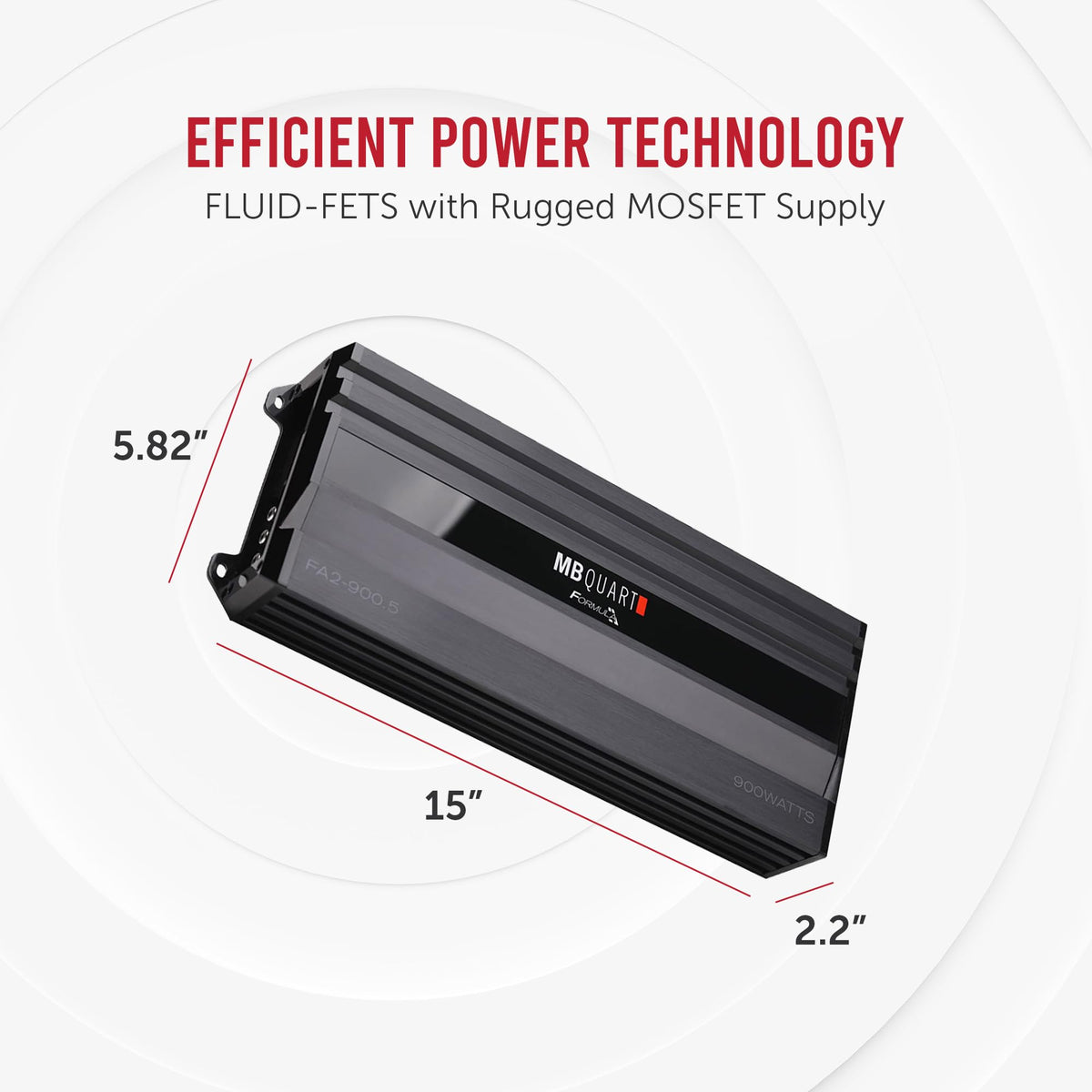MB Quart FA2-900.5 5-Channel Car Audio Amplifier