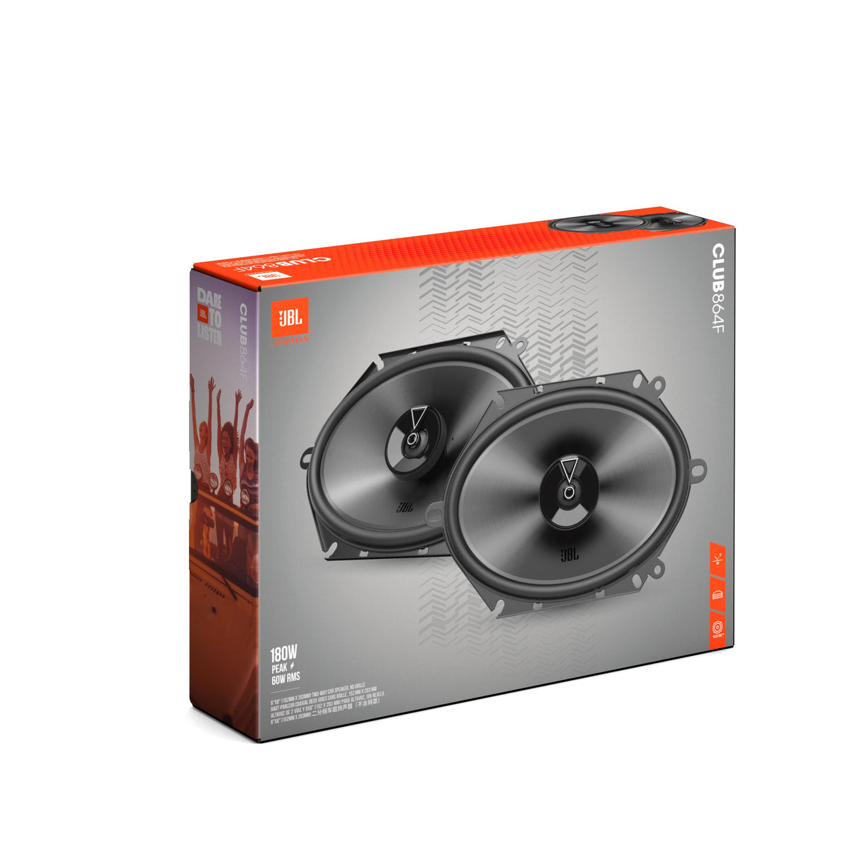 JBL Club 864F 6" x 8" Two-Way Car Speakers