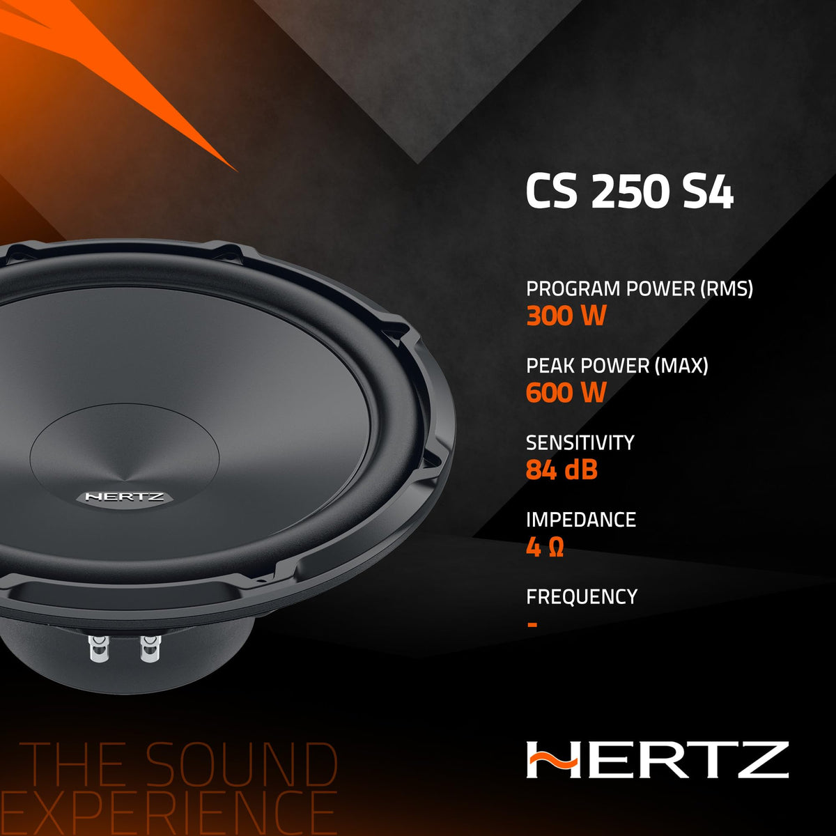 Hertz CS 250 S4 10" 4-Ohm Car Subwoofer