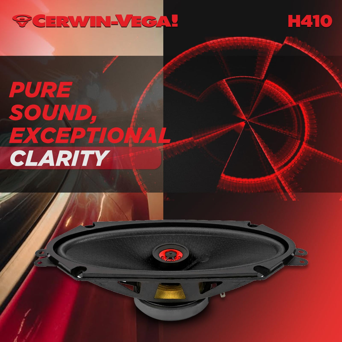 Cerwin-Vega H410 4"x10" 2-Way Coaxial Speakers