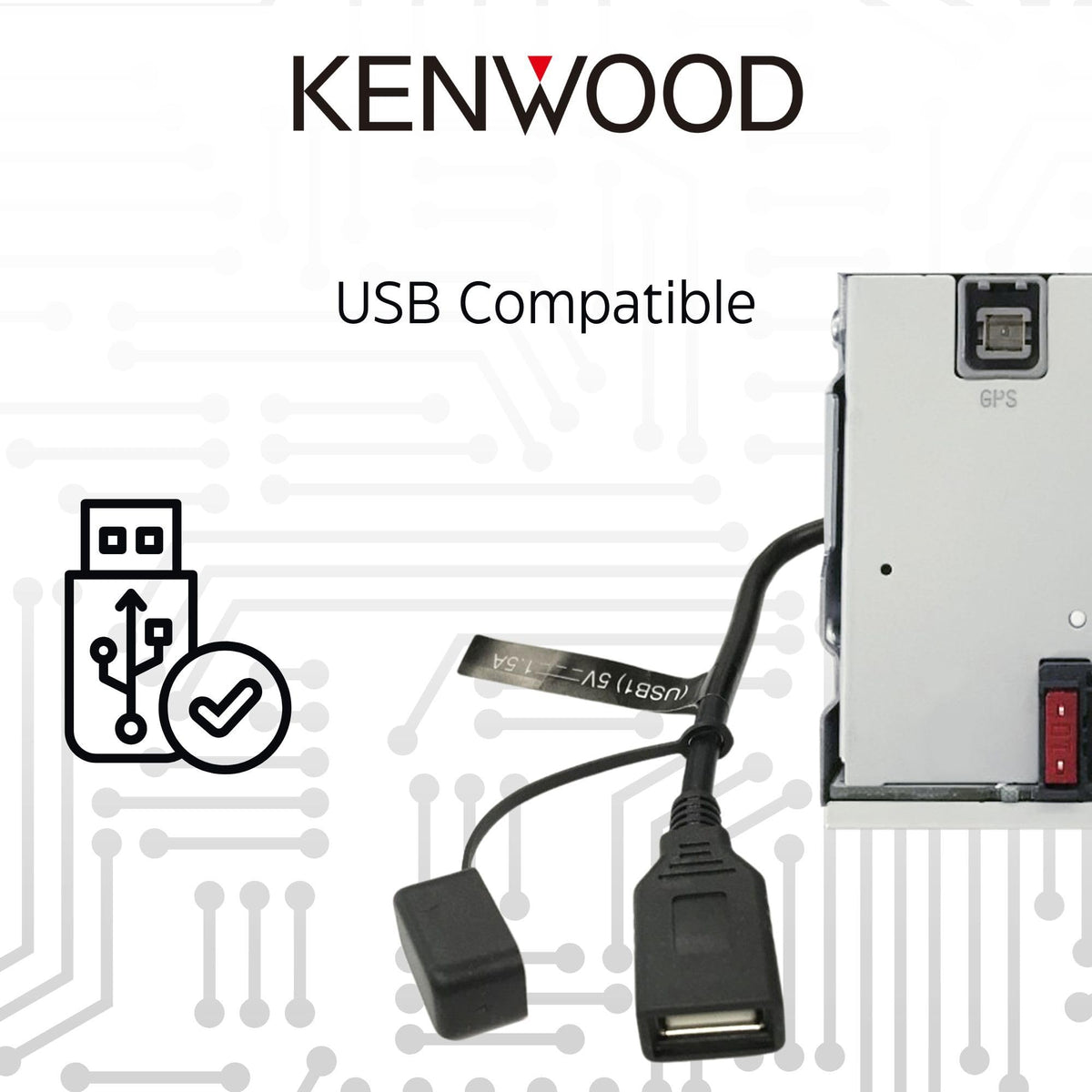 Kenwood DMX8709S 6.8" Double DIN Receiver with Wireless CarPlay