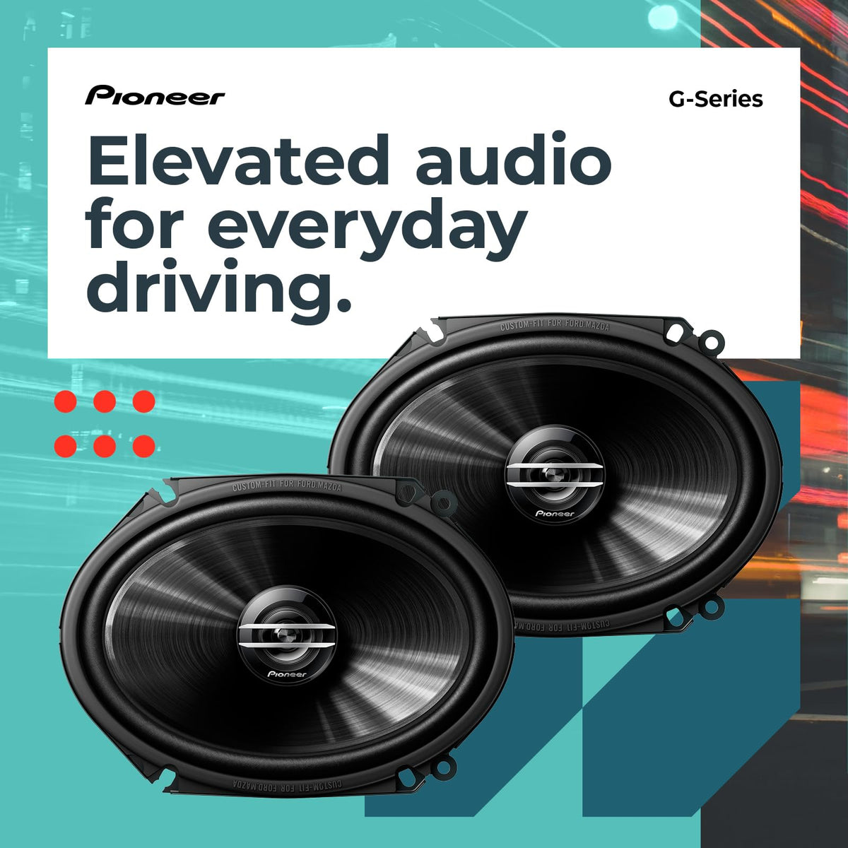 Pioneer TS-G6820S 6x8" 2-Way Coaxial Speakers