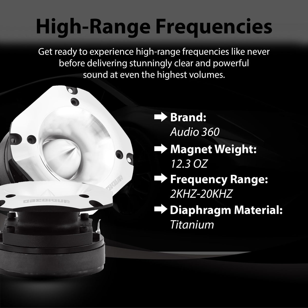 Audio360 AD36TW 4-Inch Super Tweeter Speaker