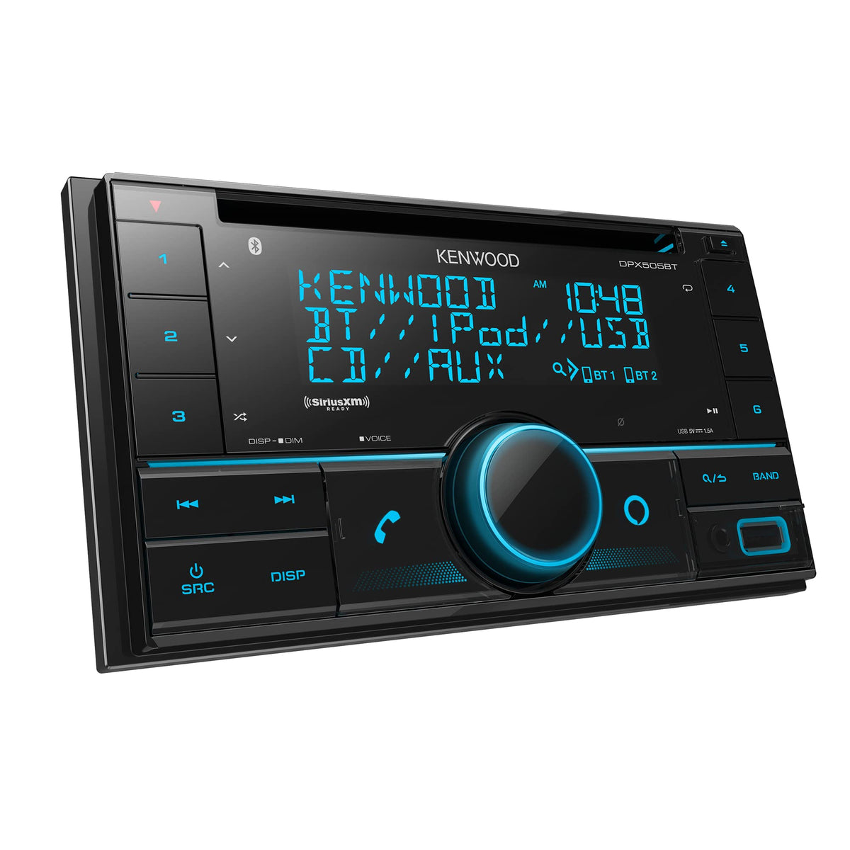 Kenwood DPX505BT Double DIN CD Receiver with Bluetooth