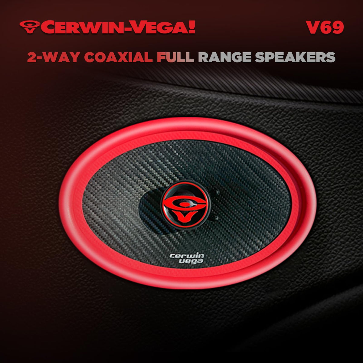 Cerwin-Vega V69 6 x 9-Inch 2-Way Coaxial Speakers