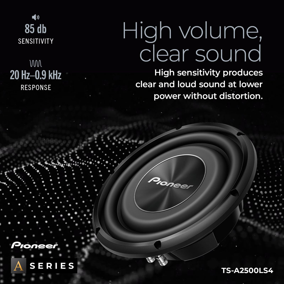 Pioneer TS-A2500LS4 10" Shallow-Mount Subwoofer