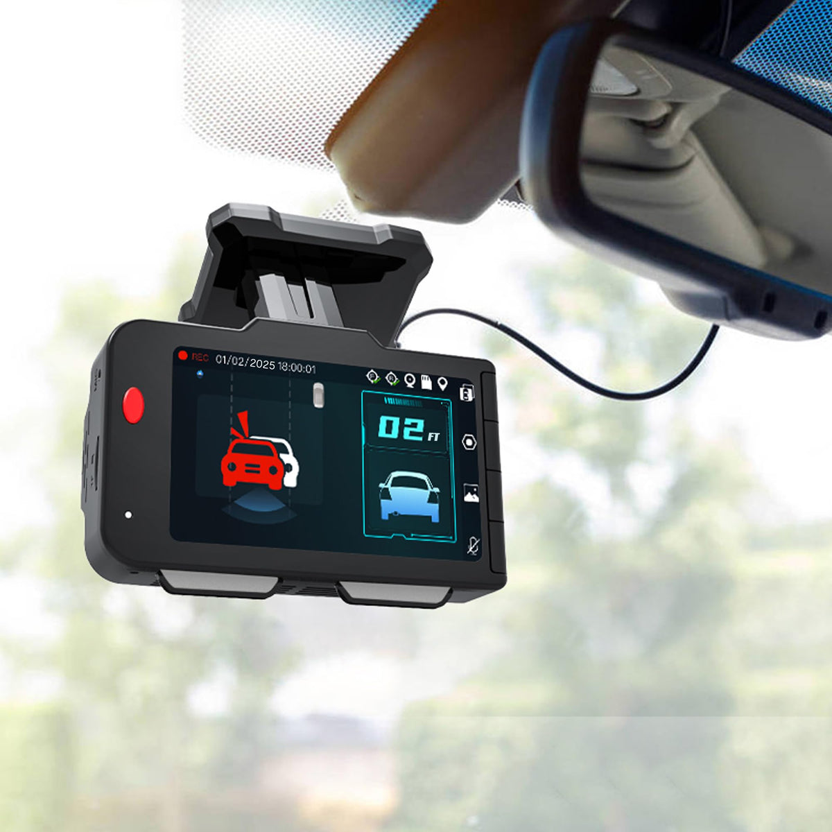 Audiovox ACADC5 4K AI Dual Dash Camera