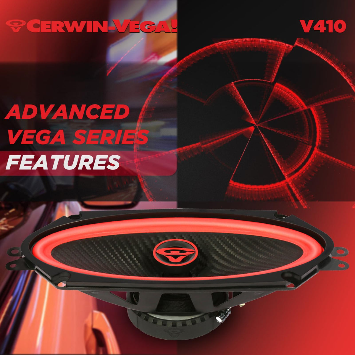 Cerwin-Vega V410 4x10" 2-Way Coaxial Speakers